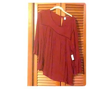 Old Navy red blouse